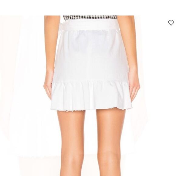 Paige White Size Small Nivelle Skirt Fringe Hem Skirt - Picture 2 of 10